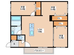 Foresta Fushimiの物件間取画像